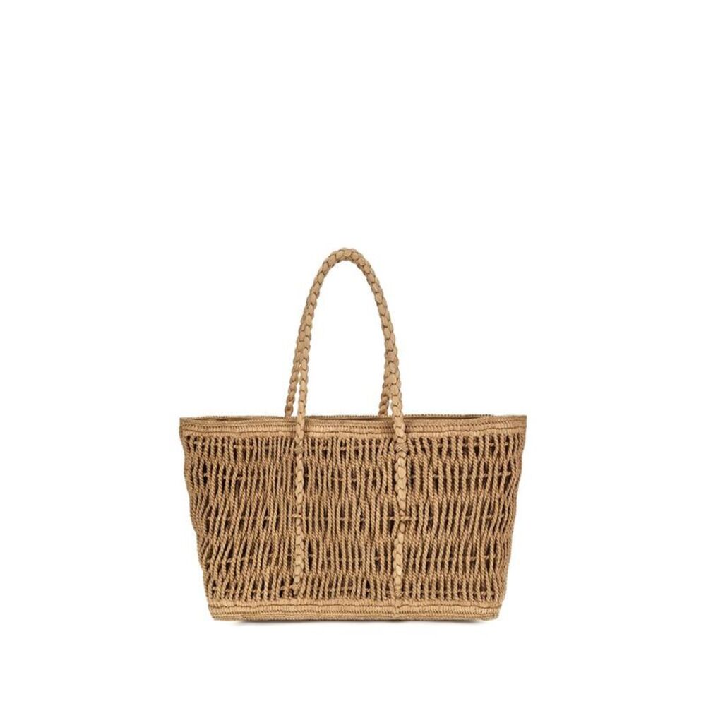 The Row Beige Raffia Shoulder Women's Bag